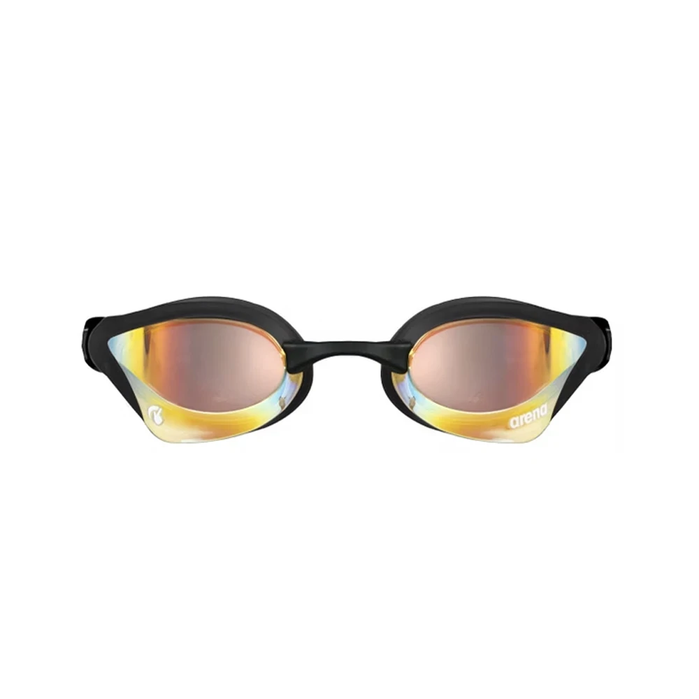 عینک شنا حرفه‌ای Arena Cobra Ultra Swipe Mirror - مشکی با لنز میرور رنگین‌کمانی